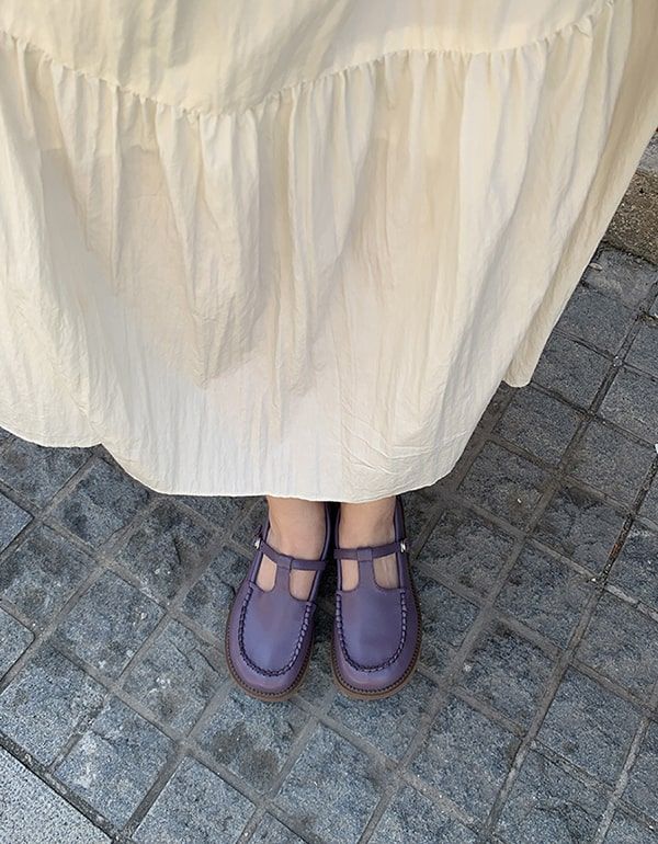 Chaussures Mary Jane À Tête Ronde Pour Femmes