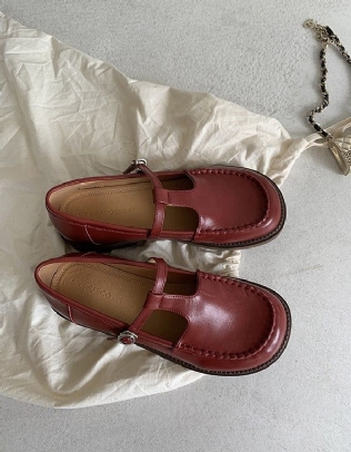 Chaussures Mary Jane À Tête Ronde Pour Femmes