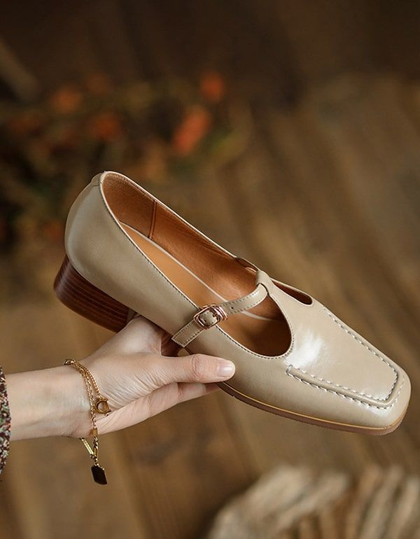 Chaussures Mary Jane Vintage À Bride En T Pour Femmes