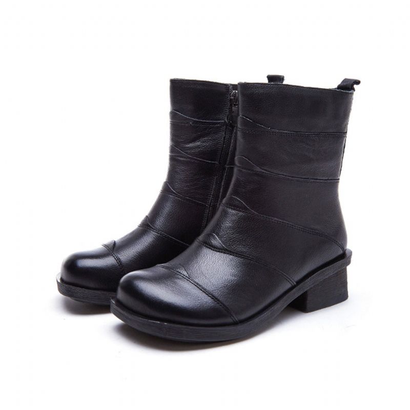 Bottes Courtes En Cuir Rétro Faites À La Main | Chaussures Cadeaux