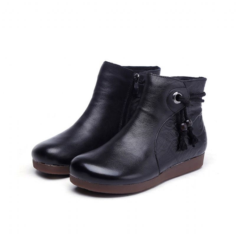 Bottes Courtes En Cuir Rétro Faites À La Main | Chaussures Cadeaux