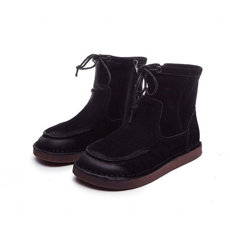 Bottes Courtes En Cuir Rétro Faites À La Main | Chaussures Cadeaux