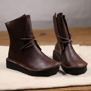 Bottes En Cuir Rétro Faites À La Main | Chaussures Cadeaux