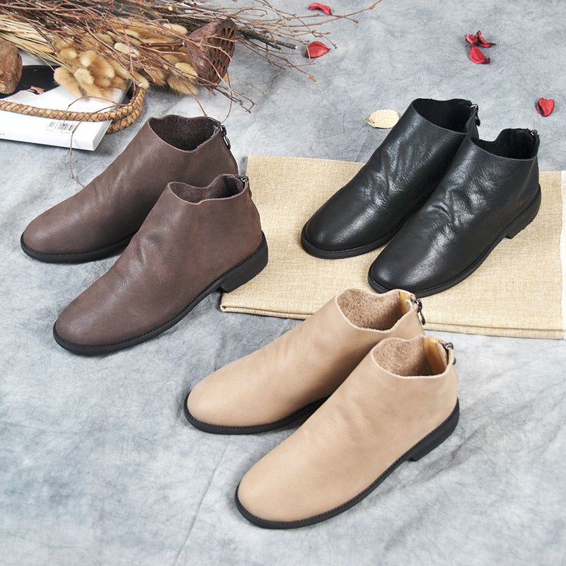 Bottes Décontractées Simples En Velours Chelsea | Chaussures Cadeaux