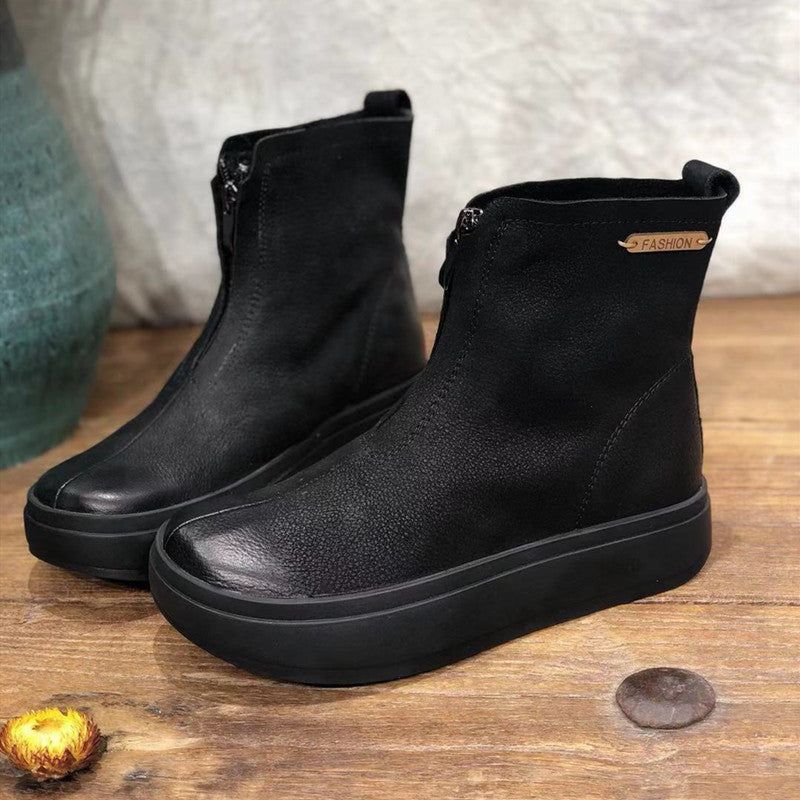 Bottes Décontractées En Velours À Plateforme Pour Femmes | Chaussures Cadeaux