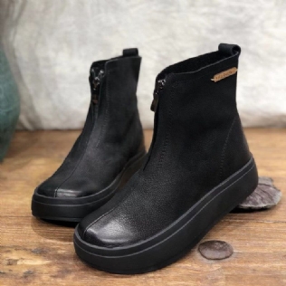 Bottes Décontractées En Velours À Plateforme Pour Femmes | Chaussures Cadeaux