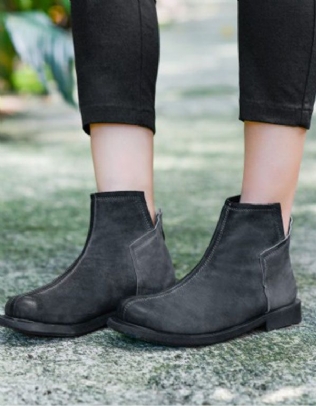 Bottes Pour Femmes En Cuir Faites À La Main De Style Britannique