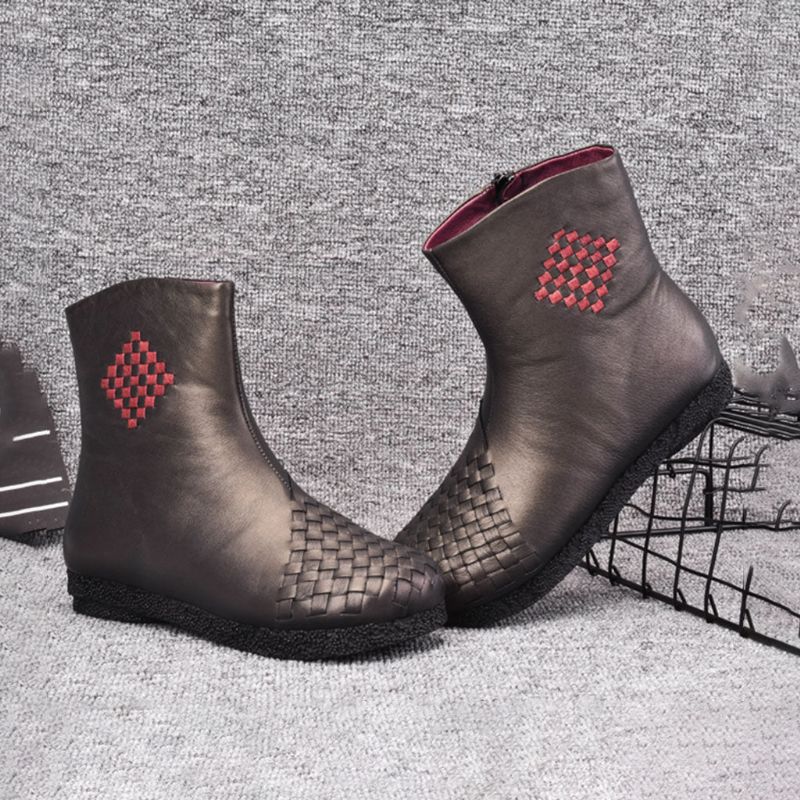 Bottes D'hiver Rétro En Velours Pour Femmes | Chaussures Cadeaux