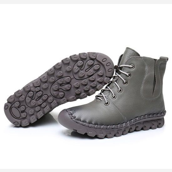 Bottes D'hiver En Velours Chaud Cousues À La Main | Chaussures Cadeaux | 35-41