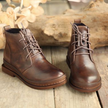 Bottes Martin En Cuir Décontractées | Chaussures Cadeaux