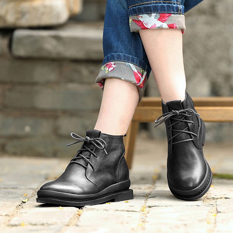 Bottes Martin En Cuir Décontractées | Chaussures Cadeaux