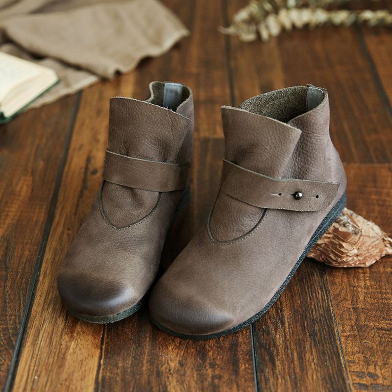 Bottes Martin Rétro Confortables En Cuir Faites À La Main | Chaussures Cadeaux