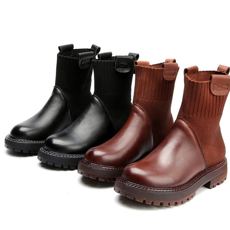 Bottes Martin Rétro Décontractées En Cuir Faites À La Main | Chaussures Cadeaux