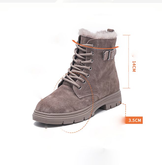 Bottes Martin En Velours D'hiver | Chaussures Cadeaux 40-43