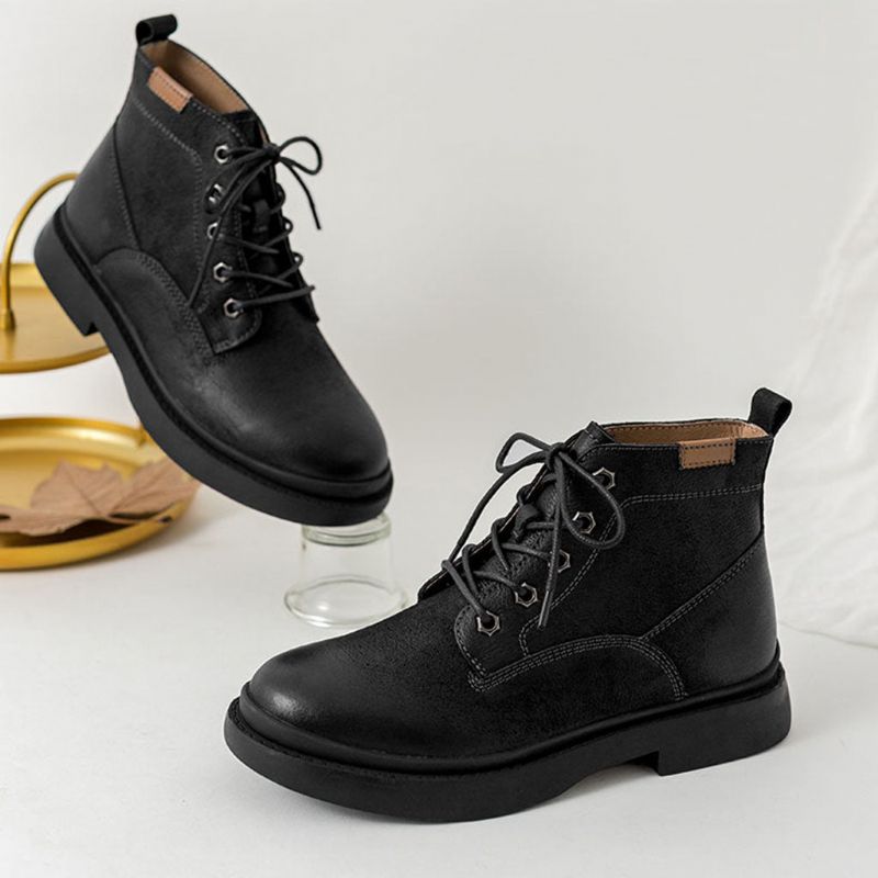 Bottes Moto Rétro Martin -noir | Chaussures Cadeaux