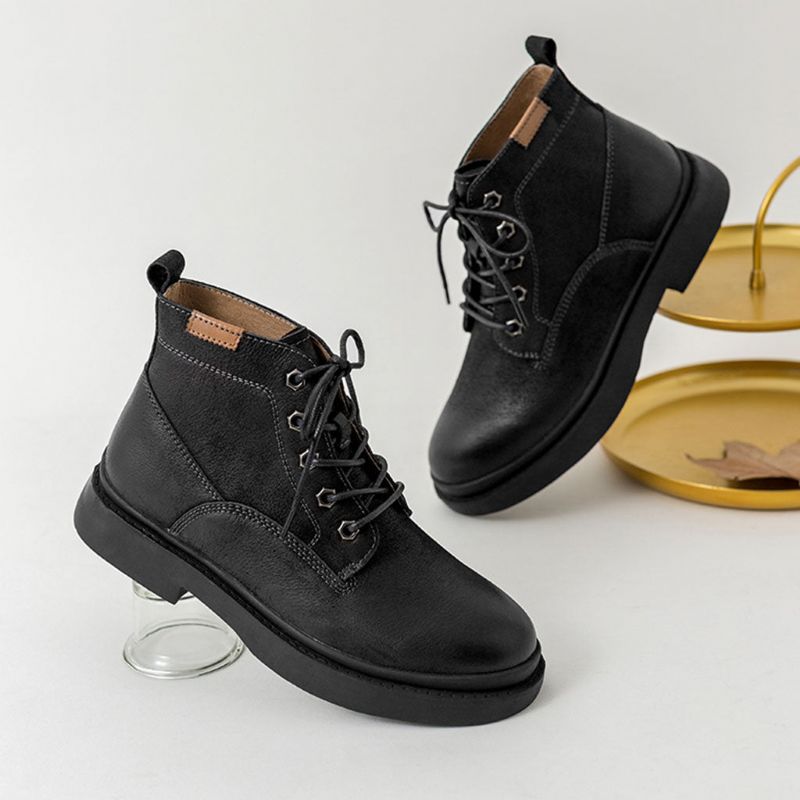 Bottes Moto Rétro Martin -noir | Chaussures Cadeaux