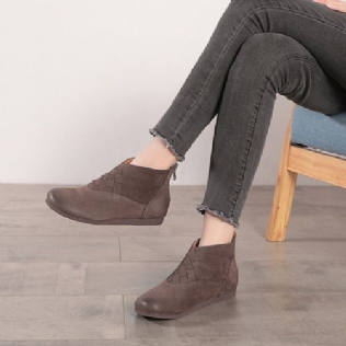 Bottes Rétro En Cuir Confortables Faites À La Main | Chaussures Cadeaux