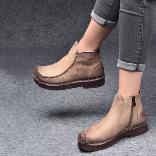 Bottes Rétro En Cuir Faites À La Main Femme 35-42 | Chaussures Cadeaux