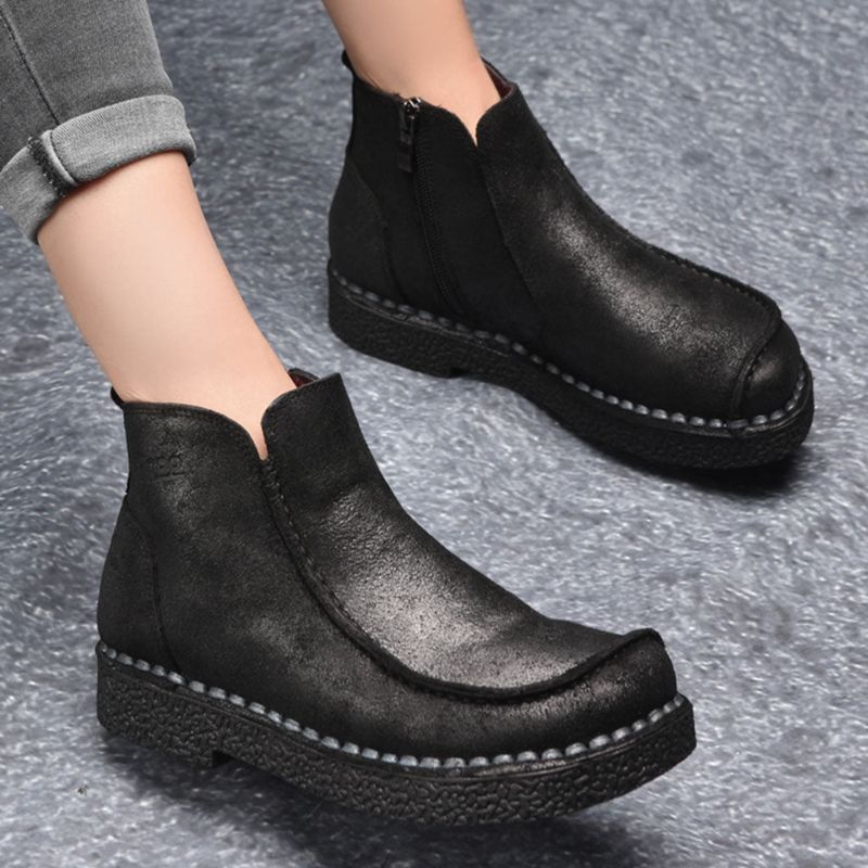 Bottes Rétro Faites Main En Cuir Pour Femmes 35-42 | Chaussures Cadeaux