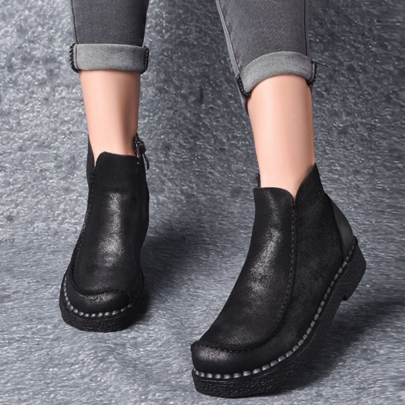 Bottes Rétro Faites Main En Cuir Pour Femmes 35-42 | Chaussures Cadeaux