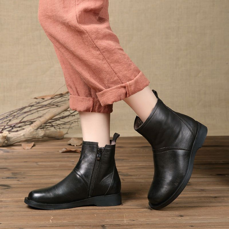 Bottes Rétro En Peluche Faites À La Main Pour Femmes | Chaussures Cadeaux