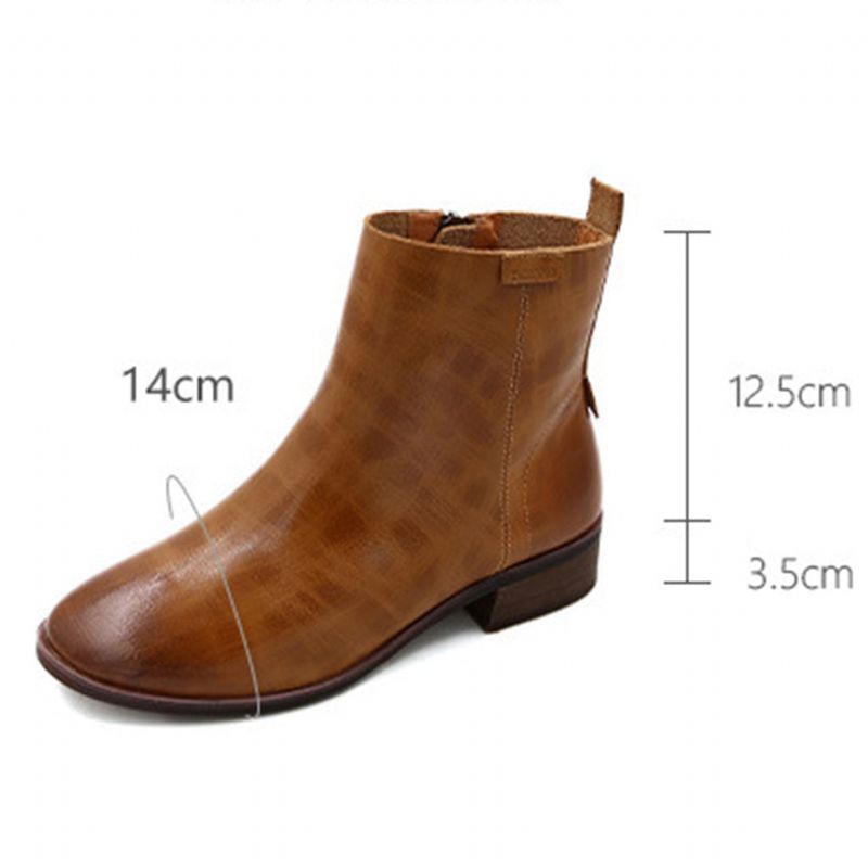 Bottines Chelsea En Cuir Littéraire Rétro Pour Femme | Chaussures Cadeaux