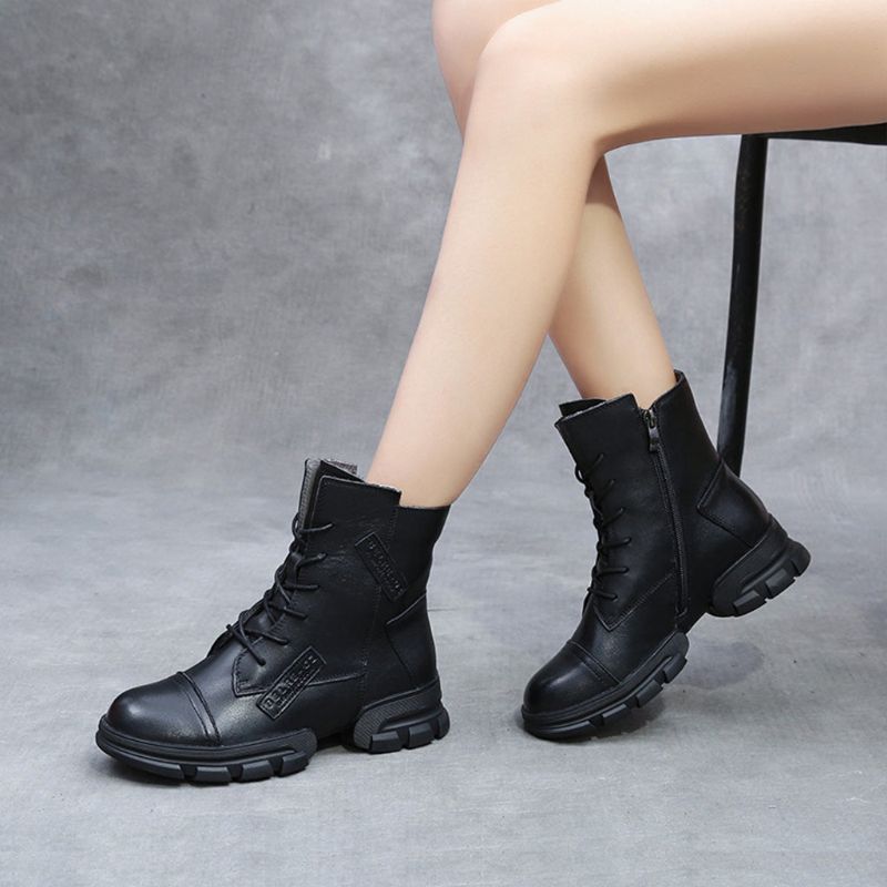 Bottines Martin Mode Femme Velours Fait Main