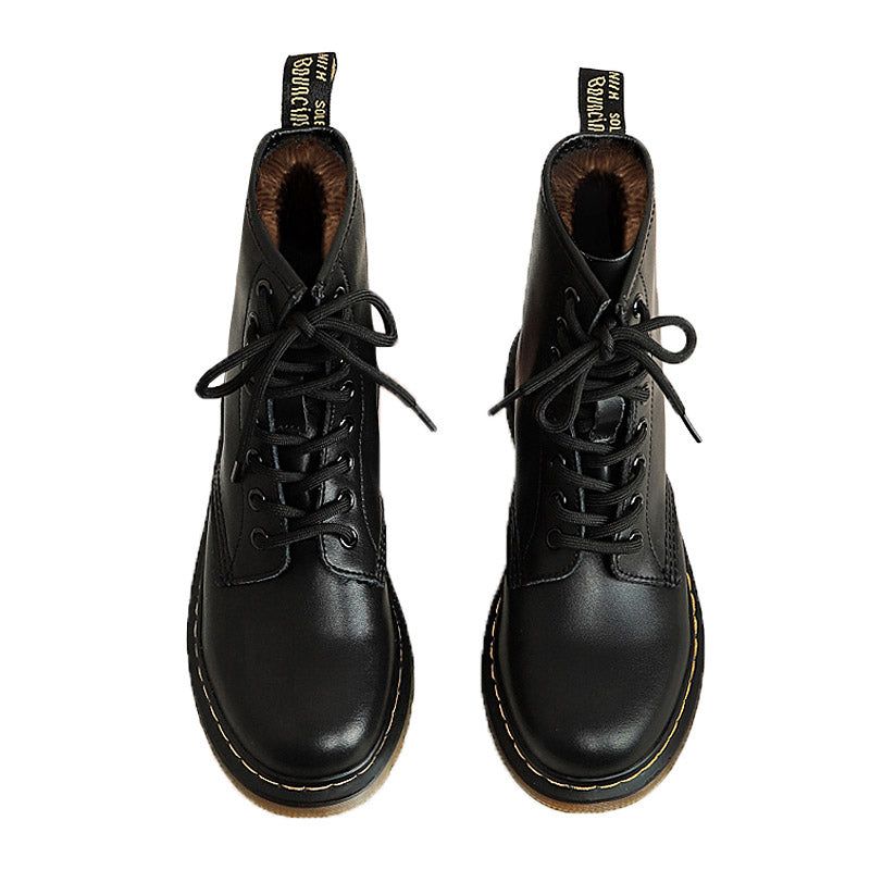 British Style Velvet Martre Boots Noir | 35-43