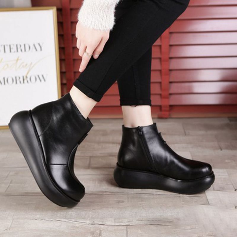 Plate-forme Bottes Rétro Imperméables Femmes | Chaussures Cadeaux