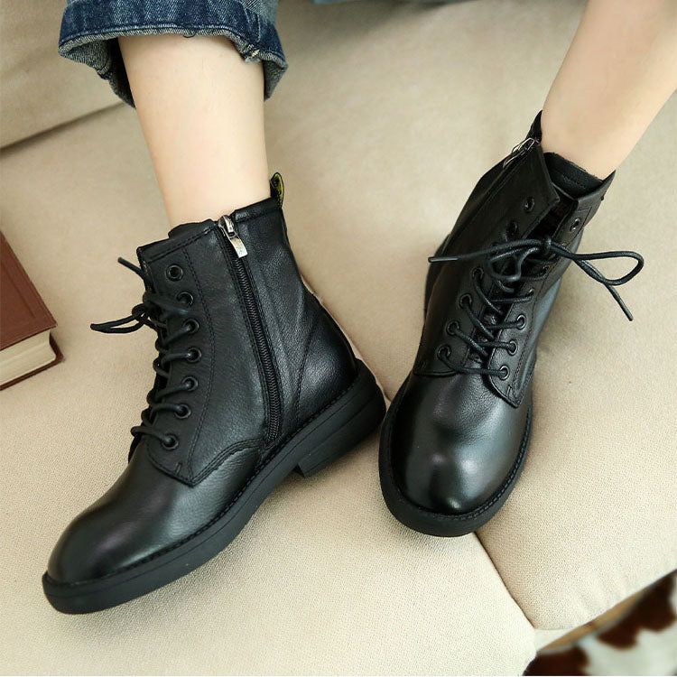 Retro Fashion Rub Color Martin Boots Confortable Automne | Chaussures Cadeaux