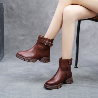 Automne Hiver Plateforme En Cuir Faite À La Main Chaud Martin Bottes Pour Femmes | Chaussures Cadeaux