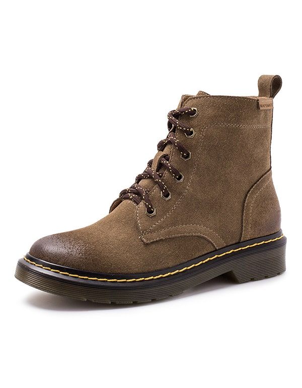 Bottes D'hiver En Daim Dr. Marten Pour Femmes