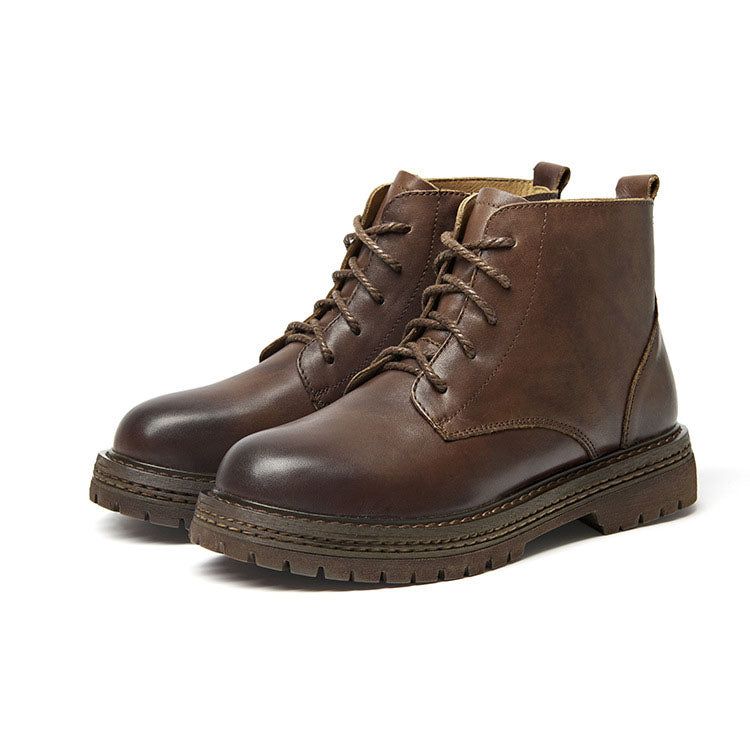 Bottes Martin En Cuir Rétro Faites À La Main | Chaussures Cadeaux