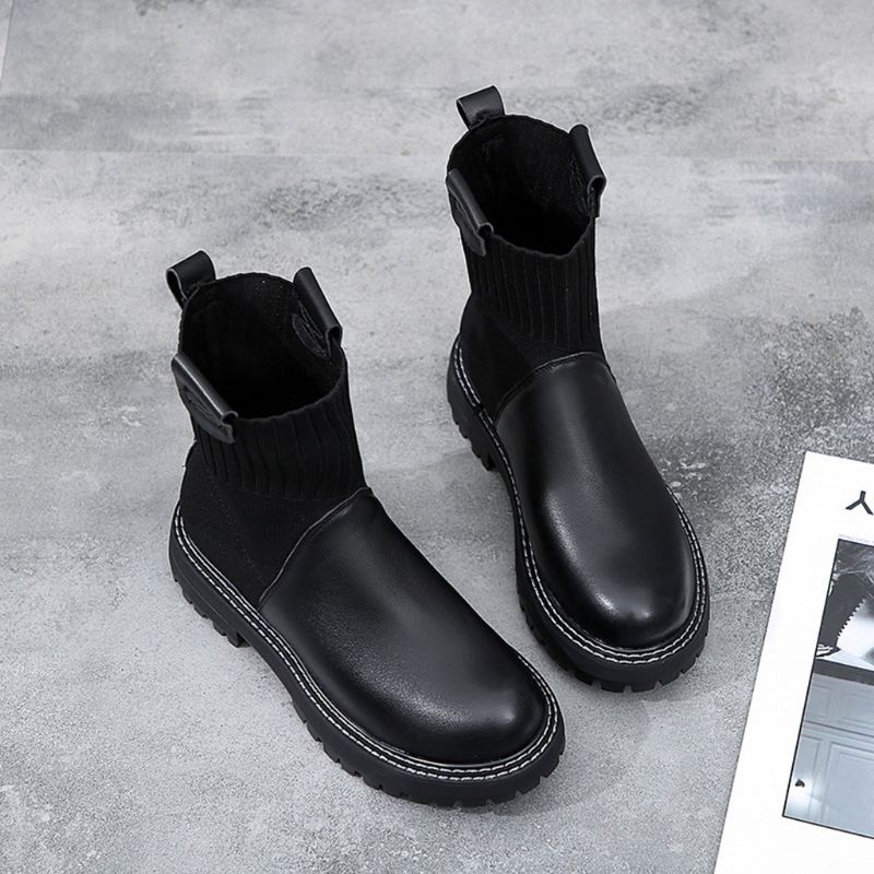 Bottes Martin Rétro Décontractées En Cuir Faites À La Main | Chaussures Cadeaux