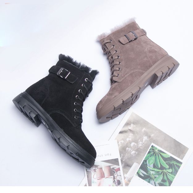 Bottes Martin En Velours D'hiver | Chaussures Cadeaux 40-43