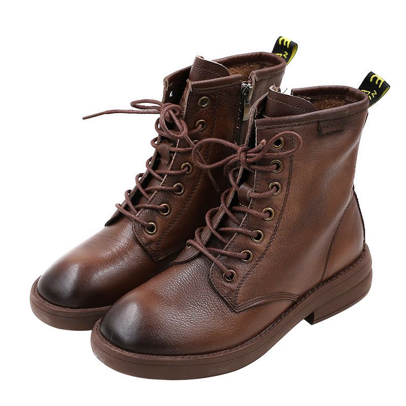 Retro Fashion Rub Color Martin Boots Confortable Automne | Chaussures Cadeaux