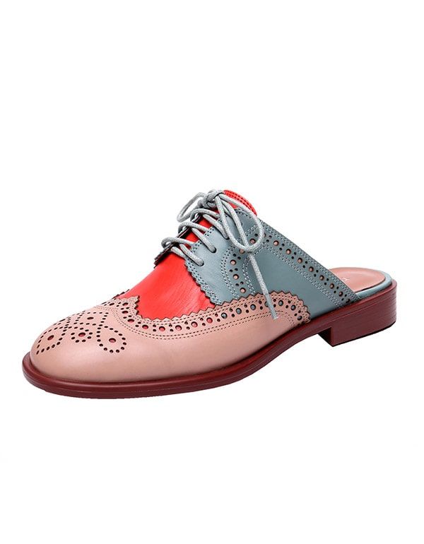 Claquettes New Vintage Oxfords Pour Femmes