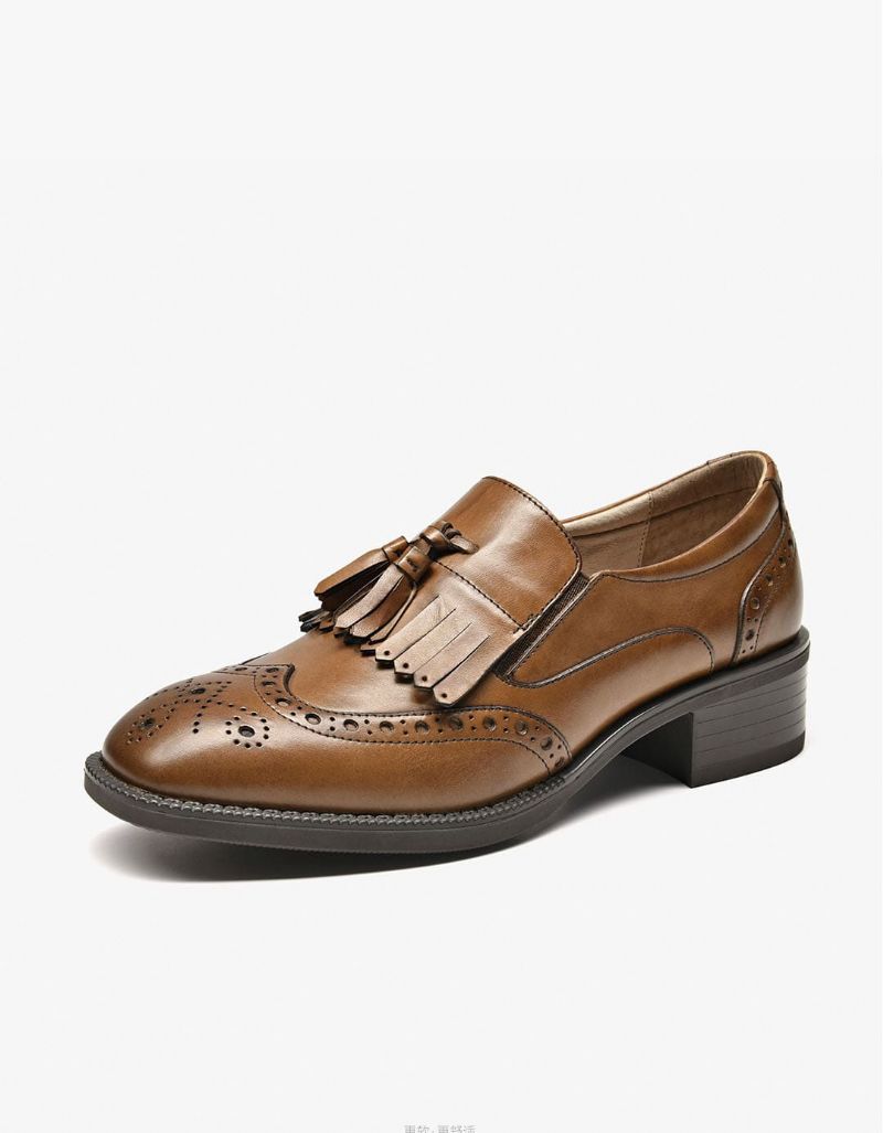 Glands En Cuir Véritable British Brock Oxford