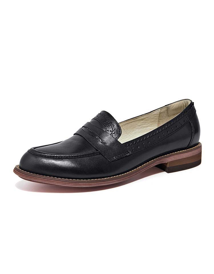 Mocassins Oxford Vintage Style Britannique Pour Femme