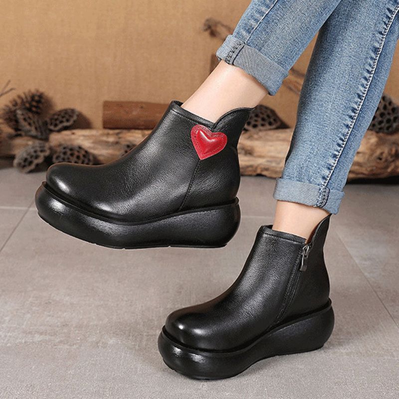 Bottes Rétro À Plateforme Imperméable Pour Femmes 34-44 | Chaussures Cadeaux