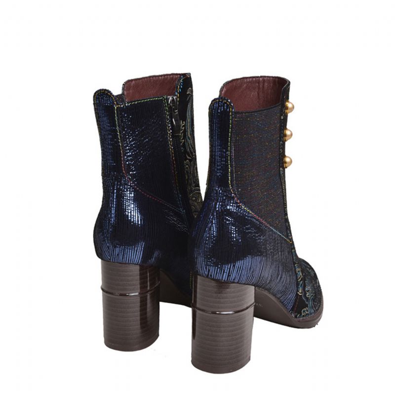 Automne Hiver En Cuir Épais Vintage Cheville Bottes Pour Femmes | Chaussures Cadeaux 36-42