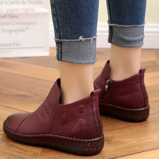 Bottes D'hiver Confortables En Velours | Chaussures Cadeaux | 35-42