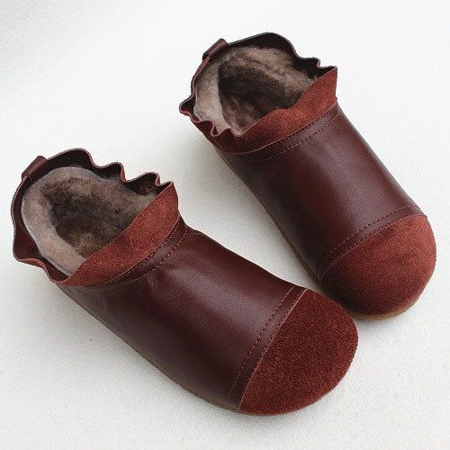 Bottes D'hiver Épaisses En Coton Rétro | Chaussures Cadeaux | 35-41