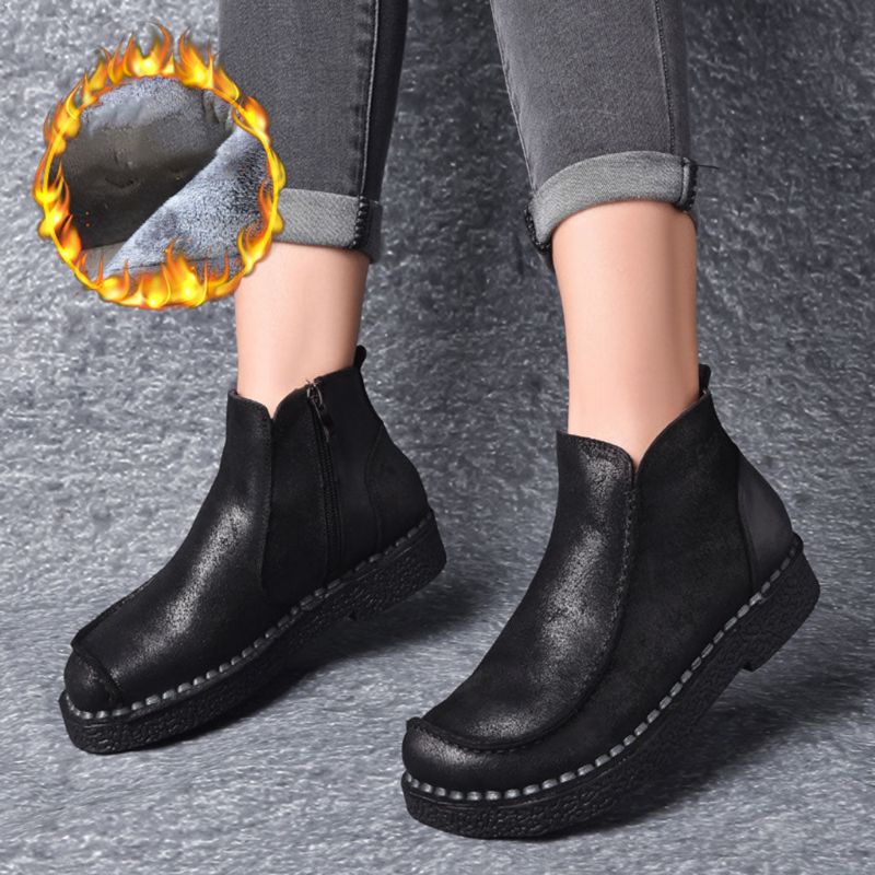 Bottes Rétro Faites Main En Cuir Pour Femmes 35-42 | Chaussures Cadeaux