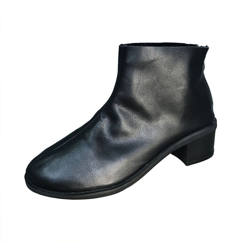 Bottines Courtes Velours Noir Petit Talon 34-41 | Chaussures Cadeaux