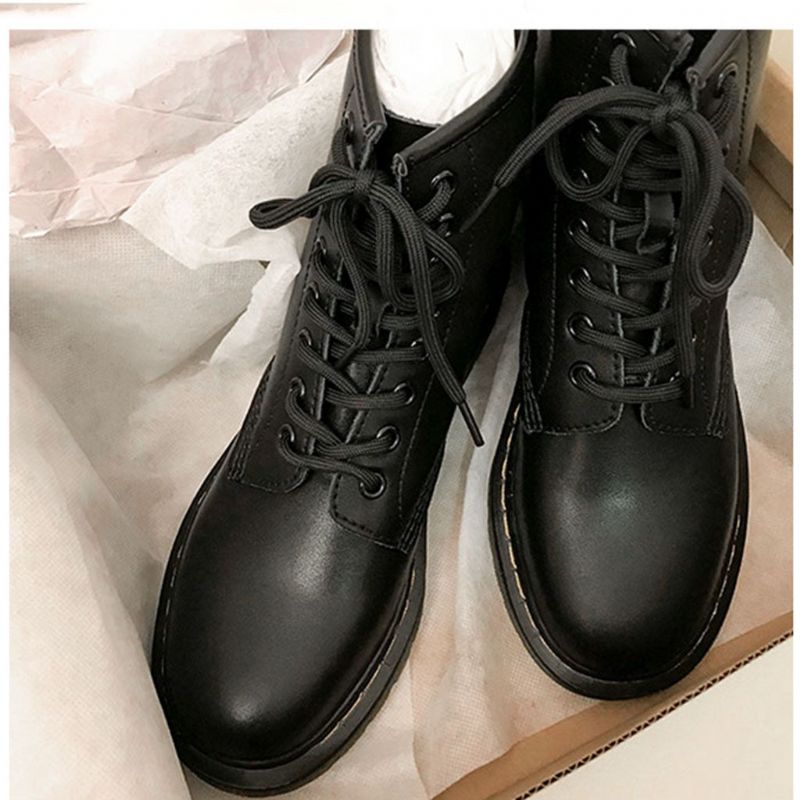 British Style Velvet Martre Boots Noir | 35-43