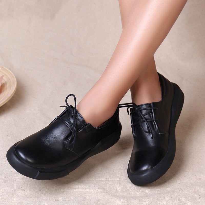 Chaussures Femme Grande Taille À Lacets Noir | 35-41