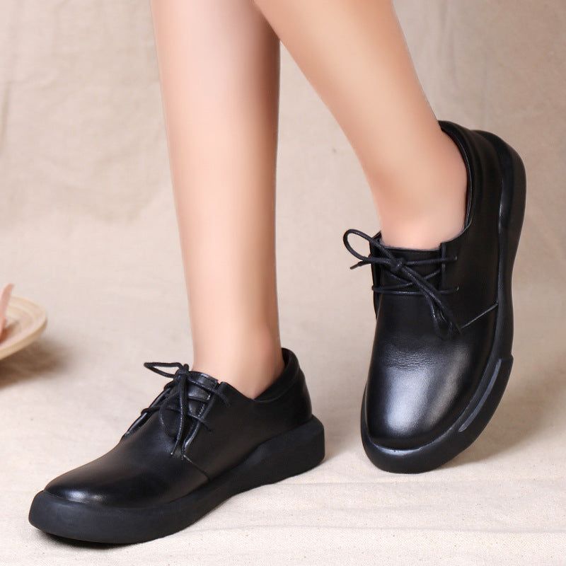 Chaussures Femme Grande Taille À Lacets Noir | 35-41