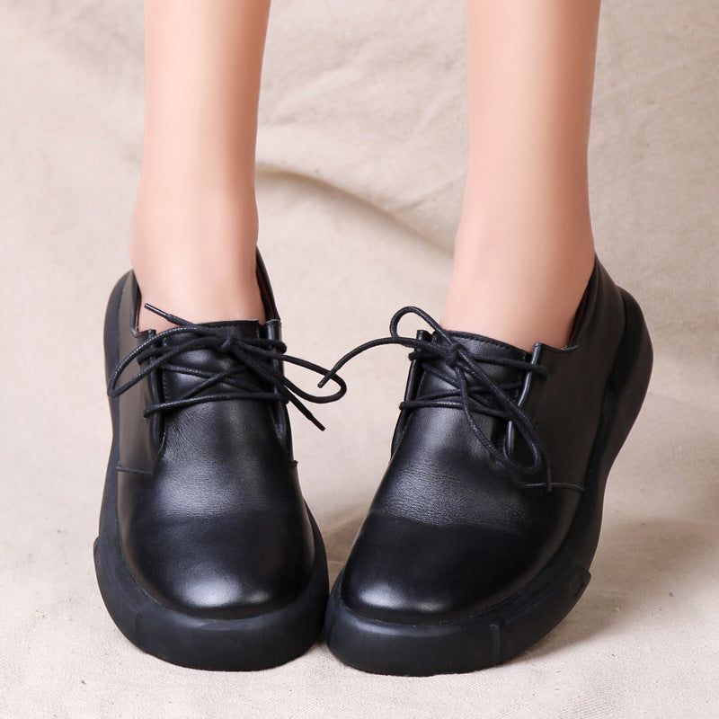 Chaussures Femme Grande Taille À Lacets Noir | 35-41