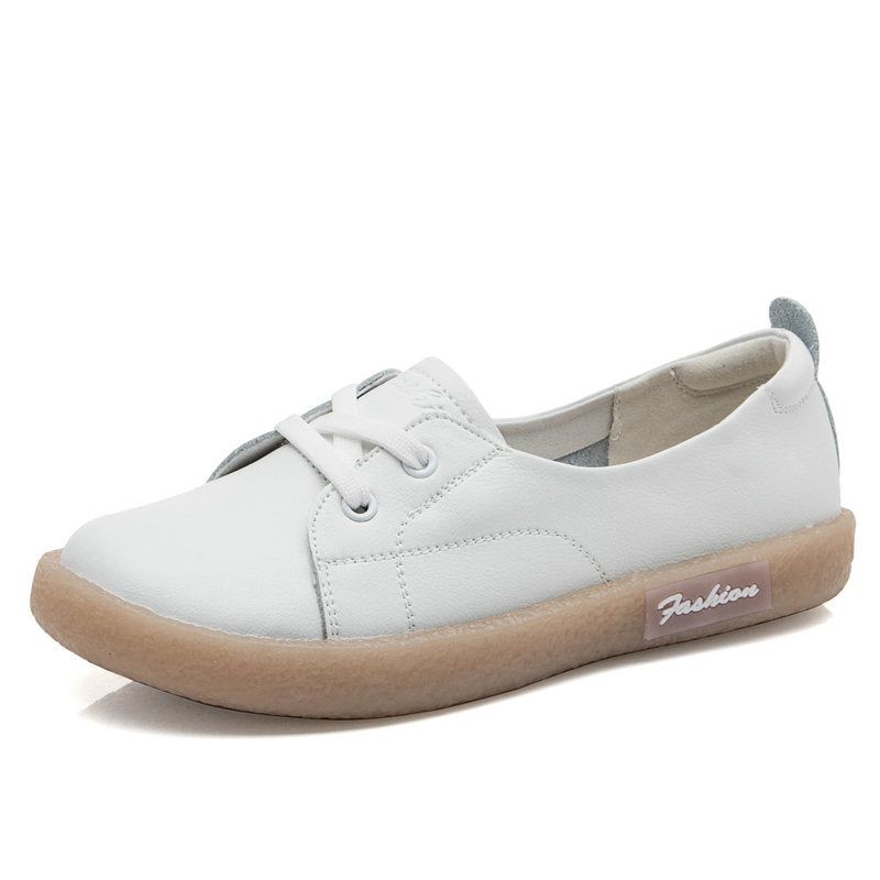 Chaussures Plates Décontractées Pour Femmes Blanches 35-41 | Chaussures Cadeaux